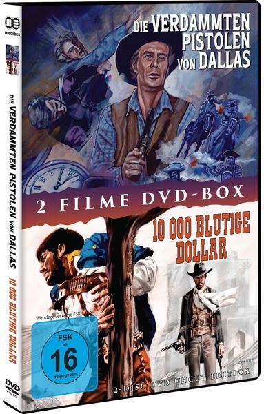 Die Verdammten Pistolen von Dallas + 10000 blutige Dollar, 2 DVD