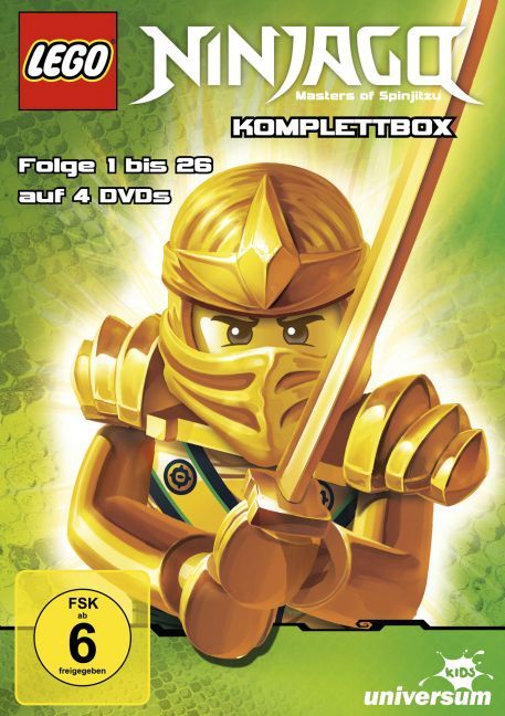 LEGO Ninjago-Box, 4 DVDs