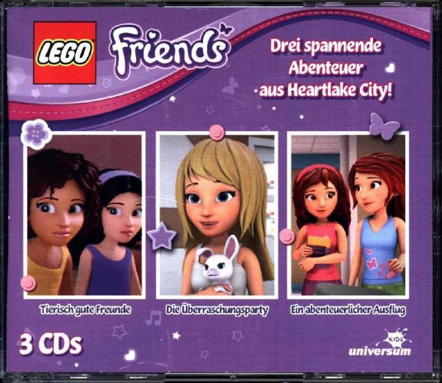 LEGO Friends Hörspielbox. Box.1, 3 Audio-CD