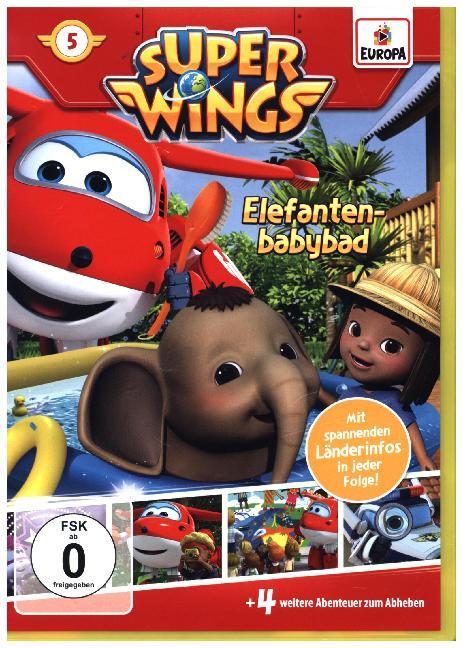 Super Wings - Elefantenbabybad, 1 DVD, 1 DVD-Video