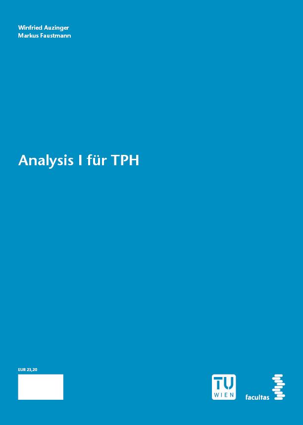 Analysis I für TPH