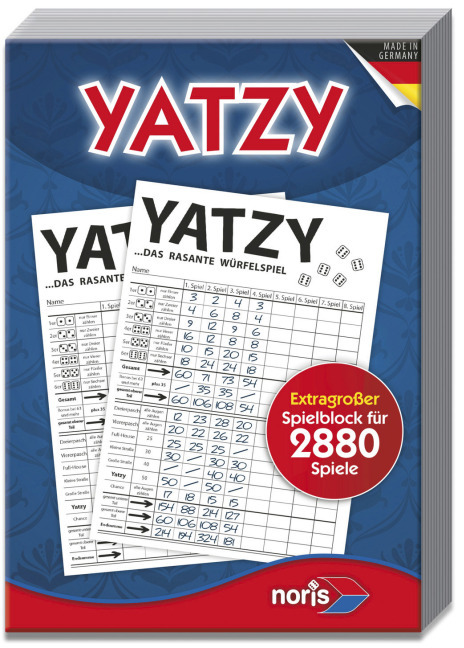 Knubbel / Yatzy Extragroßer Spielblock für 2880 Spiele (Spiel-Zubehör)