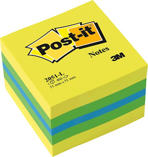 Post-it Notizwuerfel 2051-L mini 51x51mm gelb