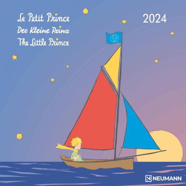 Der Kleine Prinz 2024 - Wand-Kalender - Broschüren-Kalender - 30x30 - 30x60 geöffnet - Kinder-Kalender - Illustrationen