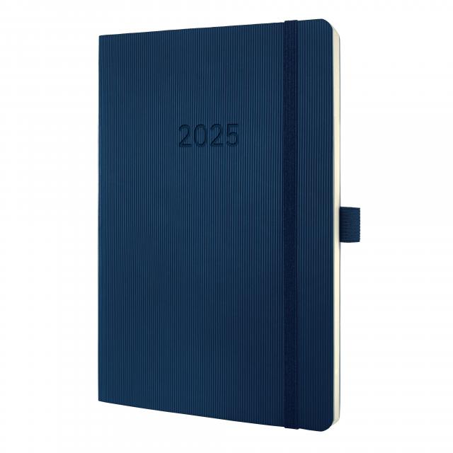 SIGEL C2532 Wochenkalender Conceptum 2025 - ca. A5 - dunkelblau - Softcover - 2 Seiten = 1 Woche - 192 S. - PEFC-zertifiziert