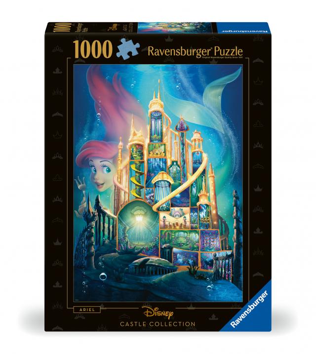 Ravensburger Puzzle 12000265 - Arielle - 1000 Teile Disney Castle Collection Puzzle für Erwachsene und Kinder ab 14 Jahren
