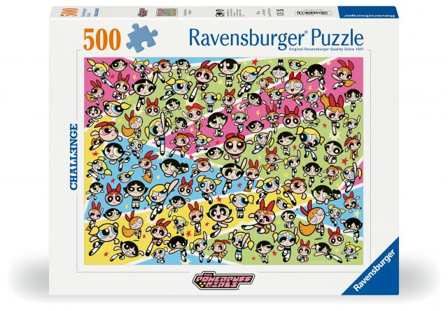 Ravensburger Puzzle 12001036 - Powerpuff Girls Challenge - 500 Teile Powerpuff Girls Challenge Puzzle für Erwachsene und Kinder ab 12 Jahren