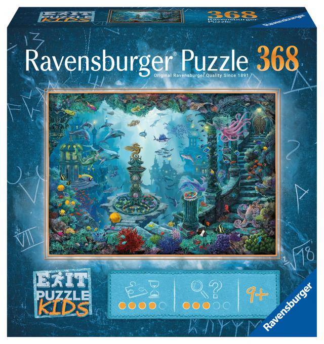 Ravensburger EXIT Puzzle Kids - 13394 Im Unterwasserreich - 368 Teile Puzzle für Kinder ab 9 Jahren, Kinderpuzzle