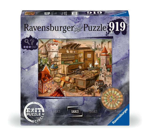 Ravensburger EXIT Puzzle 17447 – EXIT The Circle, Anno 1883 - Escape Room Puzzle mit 919 Teilen, ab 14 Jahren