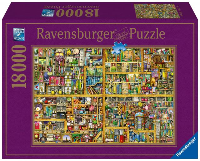 Ravensburger Puzzle 17825 - Magisches Bücherregal XXL - 18.000 Teile Puzzle für Erwachsene und Kinder ab 14 Jahren - XXL Puzzle