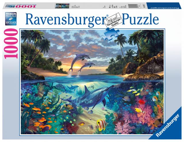 Ravensburger Puzzle 19145 - Korallenbucht - 1000 Teile Puzzle für Erwachsene und Kinder ab 14 Jahren, Puzzle mit Unterwasserwelt-Motiv