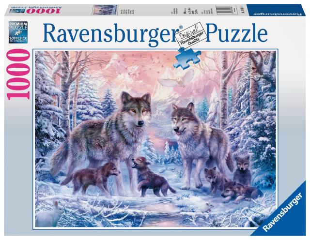Ravensburger Puzzle 19146 - Arktische Wölfe - 1000 Teile Puzzle für Erwachsene und Kinder ab 14 Jahren, Puzzle mit Wölfen