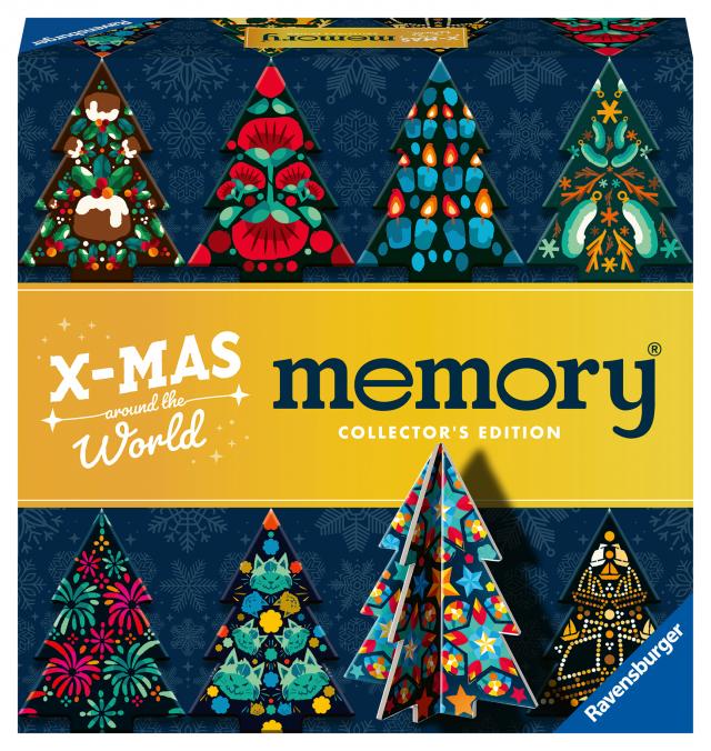 Ravensburger 22350 Collector's memory® Weihnachten - Das weltbekannte Gedächtnisspiel für 2 bis 8 Spieler ab 6 Jahren mit formgestanzten Weihnachtsbäumen zum Aufstellen