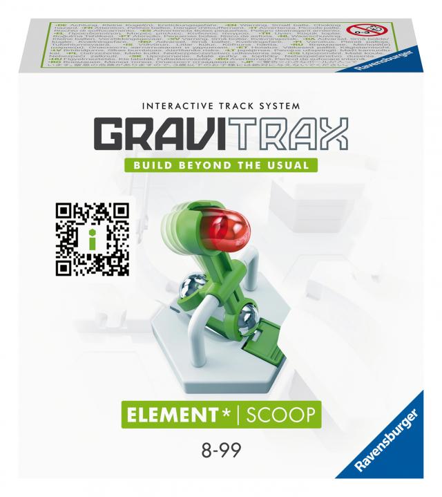 Ravensburger GraviTrax Element Scoop 22418 - GraviTrax Erweiterung für deine Kugelbahn - Murmelbahn und Konstruktionsspielzeug ab 8 Jahren, GraviTrax Zubehör kombinierbar mit allen Produkten