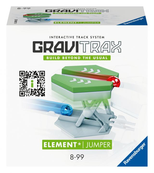 Ravensburger GraviTrax Element Jumper 22421 - GraviTrax Erweiterung für deine Kugelbahn - Murmelbahn und Konstruktionsspielzeug ab 8 Jahren, GraviTrax Zubehör kombinierbar mit allen Produkten