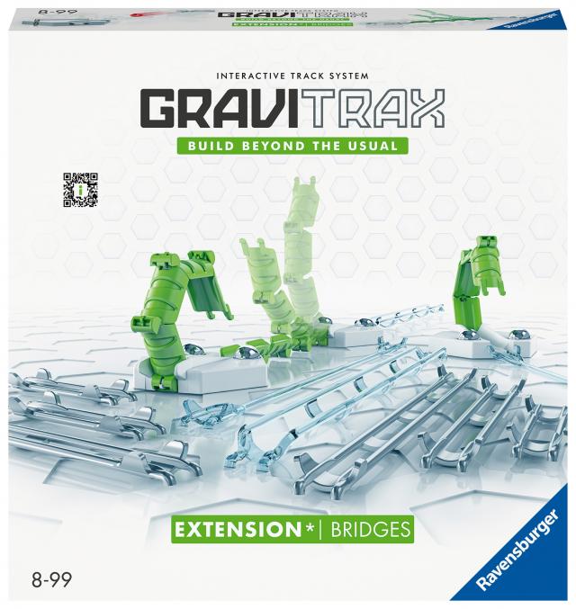 Ravensburger GraviTrax Extension Bridges 22423 - GraviTrax Erweiterung für deine Kugelbahn - Murmelbahn und Konstruktionsspielzeug ab 8 Jahren, GraviTrax Zubehör kombinierbar mit allen Produkten