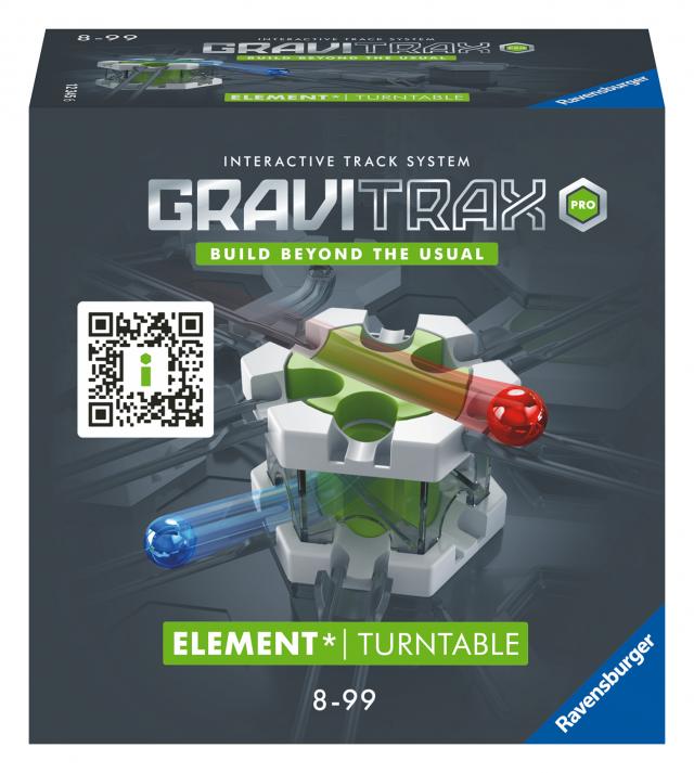Ravensburger GraviTrax PRO Element Turntable 22433 - GraviTrax Erweiterung für deine Kugelbahn - Murmelbahn und Konstruktionsspielzeug ab 8 Jahren, GraviTrax Zubehör kombinierbar mit allen Produkten