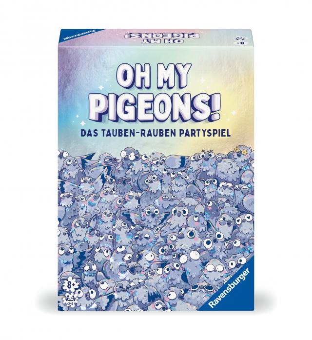 Ravensburger 22688 - Oh my Pigeons! - Das Tauben-Rauben Partyspiel - Kartenspiel und Partyspiel für 2-5 Personen ab 8 Jahren