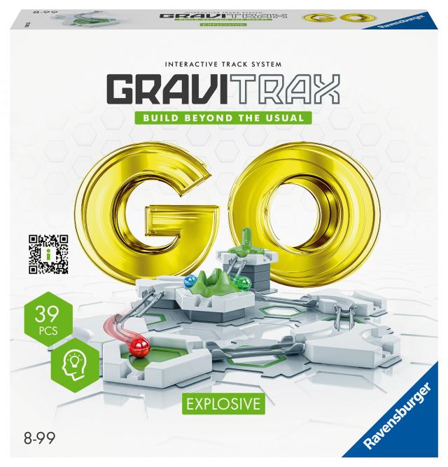 Ravensburger GraviTrax GO Explosive. Kombinierbar mit allen GraviTrax Produktlinien, Starter-Sets, Extensions & Elements, Konstruktionsspielzeug ab 8 Jahren