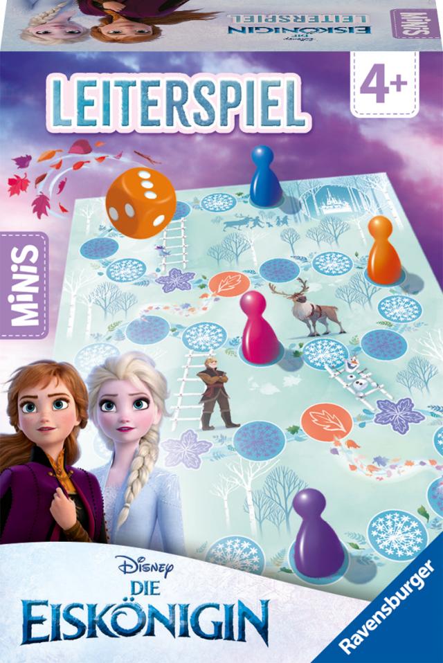 Ravensburger Minis Spiel - 24565 - Disneys Eiskönigin Leiterspiel, Würfellaufspiel für Kinder ab 4 Jahren