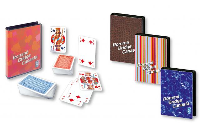 Ravensburger 27075 - Rommé Bridge Canasta, Kartenspiel-Klassiker, verschiedene Designs