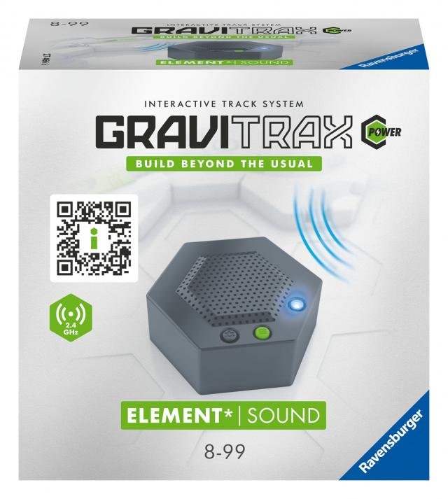 Ravensburger GraviTrax POWER Element Sound 27466 - GraviTrax Erweiterung für deine Kugelbahn - Murmelbahn und Konstruktionsspielzeug ab 8 Jahren, GraviTrax Zubehör kombinierbar mit allen Produkten