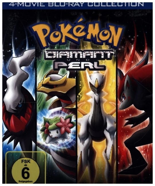 Pokémon: Diamant und Perl - Movie Collection, 4 Blu-ray