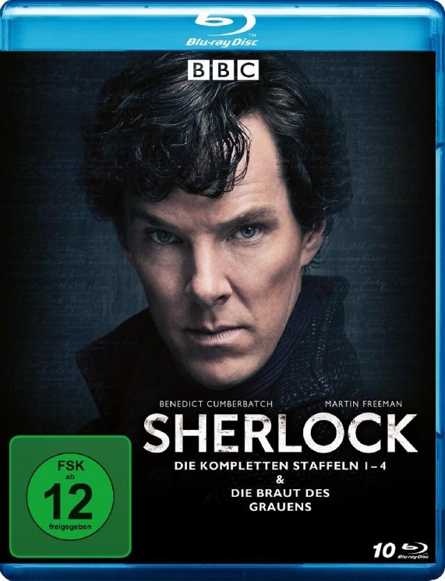 Sherlock - Die komplette Serie. Staffel.1-4, 10 Blu-ray