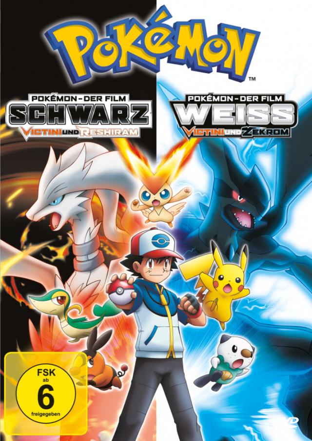 Pokémon - Der Film: Schwarz - Victini und Reshiram / Weiß - Victini und Zekrom, 1 DVD, 1 DVD-Video