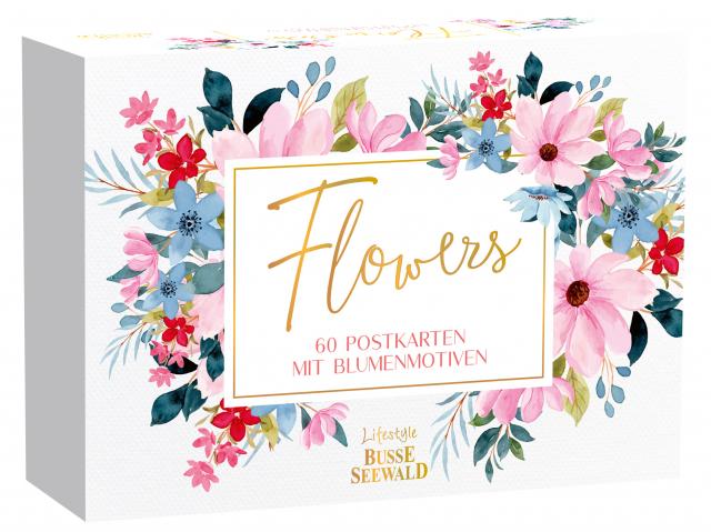 Flowers. 60 Postkarten mit Blumenmotiven