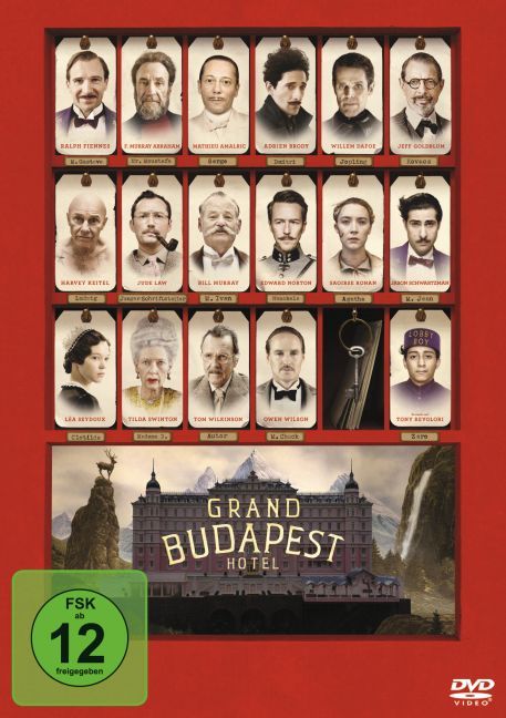 Grand Budapest Hotel, 1 DVD, 1 DVD-Video