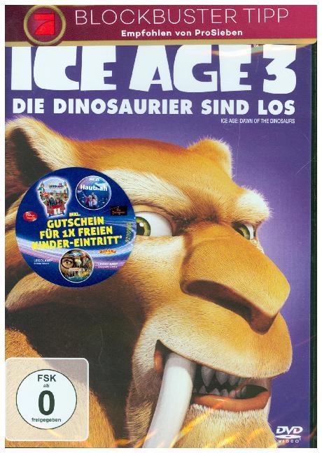 Ice Age 3 - Die Dinosaurier sind los, 1 DVD