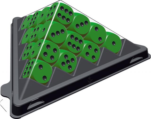 Spiel mini Würfelpyramide grün