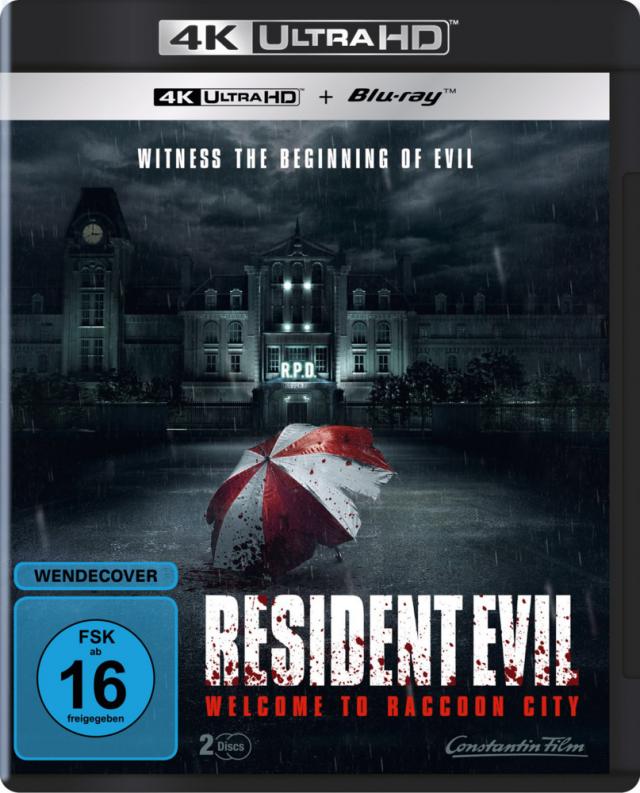 Resident Evil: Welcome to Raccoon City 4K, 1 UHD-Blu-ray + 1 Blu-ray