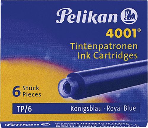Pelikan cartuccie (6) / 4001 TP/6 blu royal 0ATM01