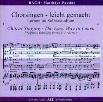 Matthäus-Passion, BWV 244, Chorstimme Alt, 2 Audio-CDs