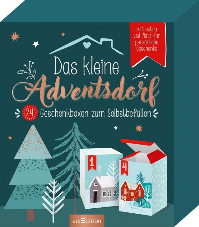 Das kleine Adventsdorf. 24 Geschenkboxen zum Selbstbefüllen 2021