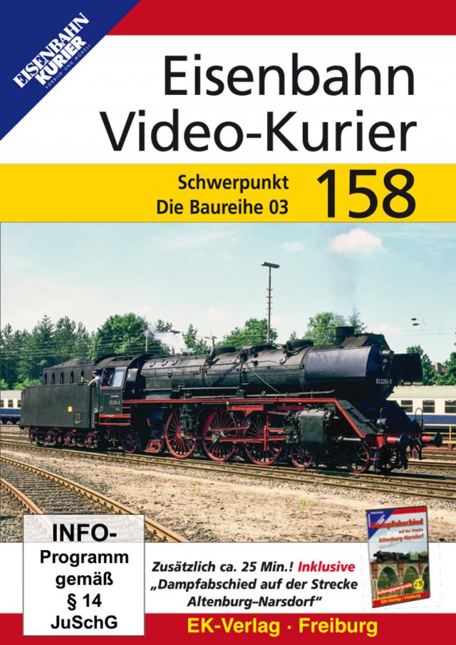 Eisenbahn Video-Kurier 158, 1 DVD
