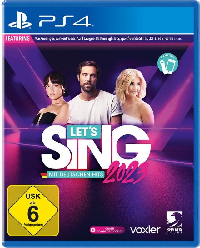 Let's Sing 2023 German Version (USK), 1 PS4-Blu-Ray-Disc