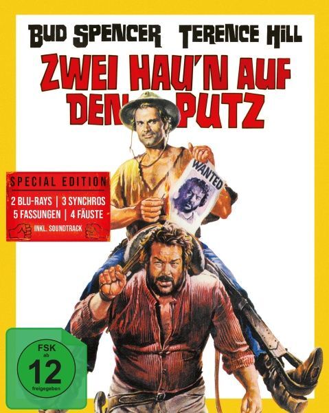 Hügel der blutigen Stiefel / Zwei hau'n auf den Putz, 2 Blu-ray + 1 Audio-CD (Mediabook A)