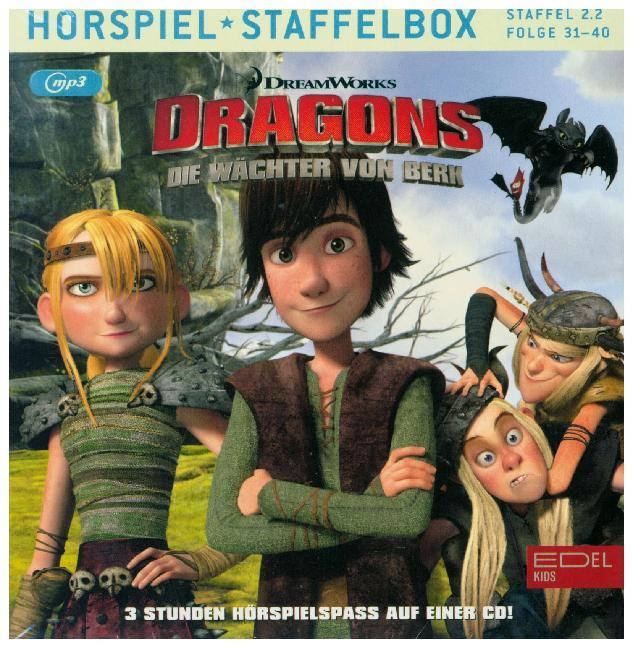 Dragons - Die Wächter von Berk - Staffelbox. Staffel.2.2, 1 MP3-CD