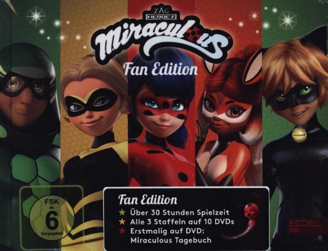 Miraculous - Fan Edition. Staffel.1-3, 10 DVD