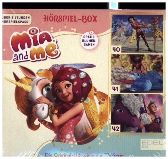 Mia And Me - Hörspiel-Box mit Blumentütchen. Folge.40-42, 3 Audio-CD