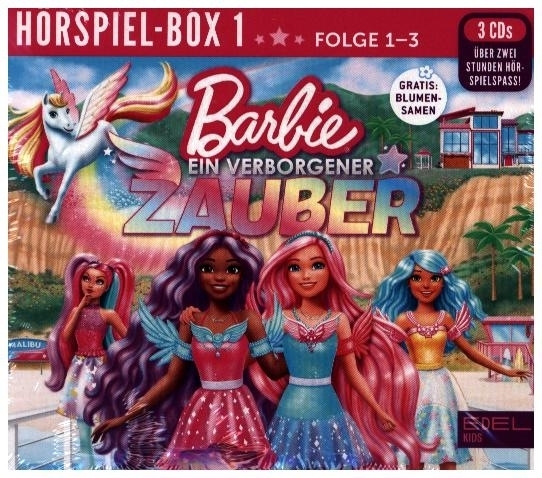 Barbie - Hörspiel-Box mit Blumentütchen. Folge.1-3, 3 Audio-CD