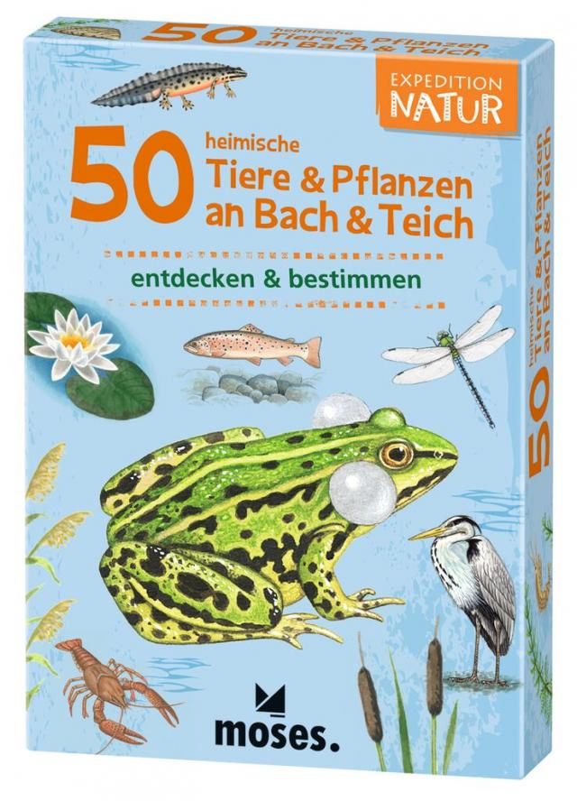 Exp. Nat. 50 heim. Tiere & Pfl. an Bach & Teich