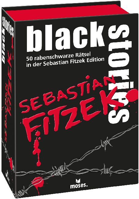 black stories Sebastian Fitzek Edition (Spiel) 50 rabenschwarze Rätsel in der Sebastian Fitzek Edition. 50 Karten in einer Schachtel. Ab 1 Spieler. Spieldauer: variabel. Spiel.