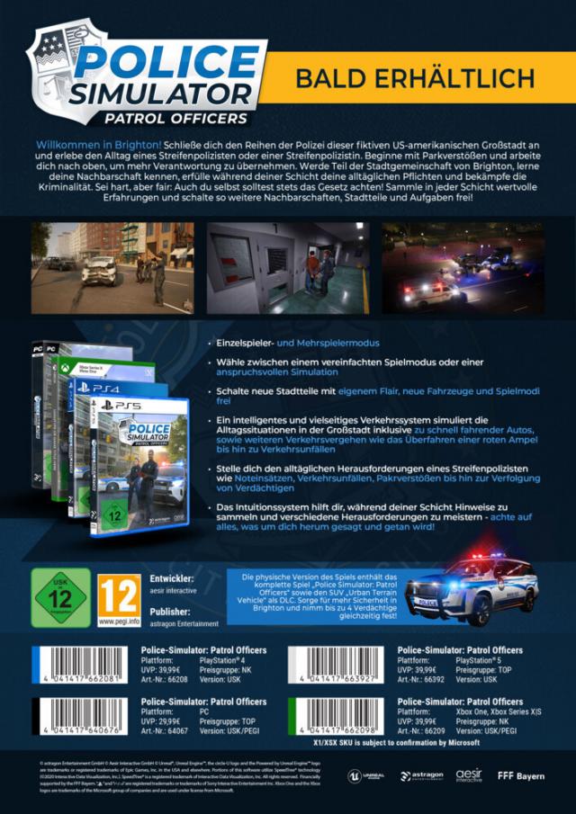 Police Simulator: Patrol Officers, 1 DVD-Rom