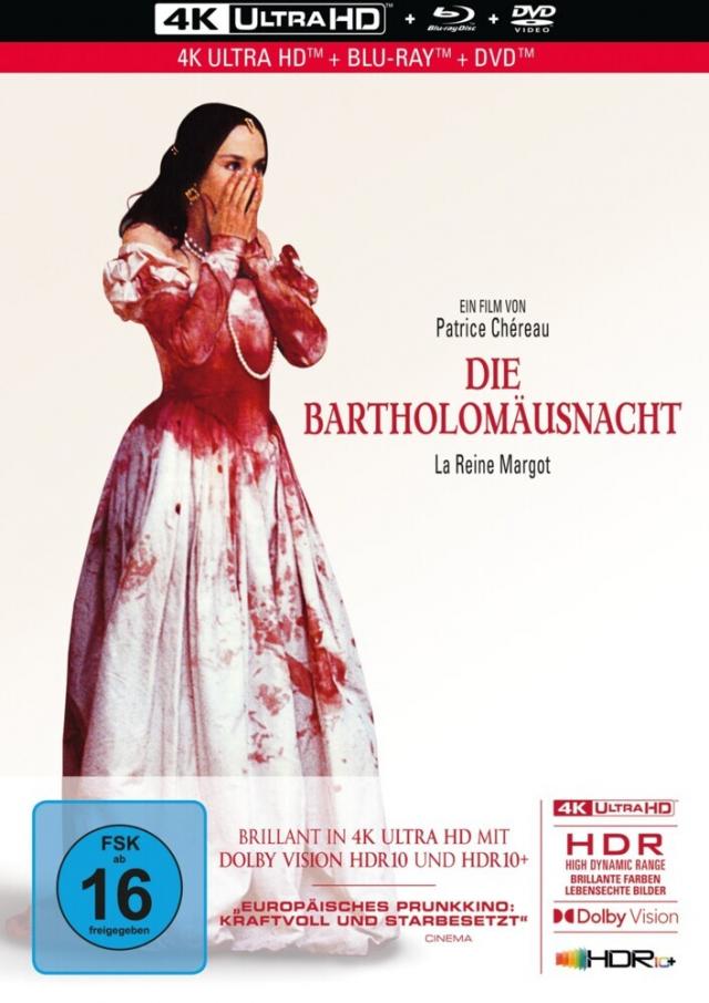 Die Bartholomäusnacht, 1 UHD Blu-ray + 1 Blu-ray + 1 DVD (Limited Collector's Edition im Mediabook)