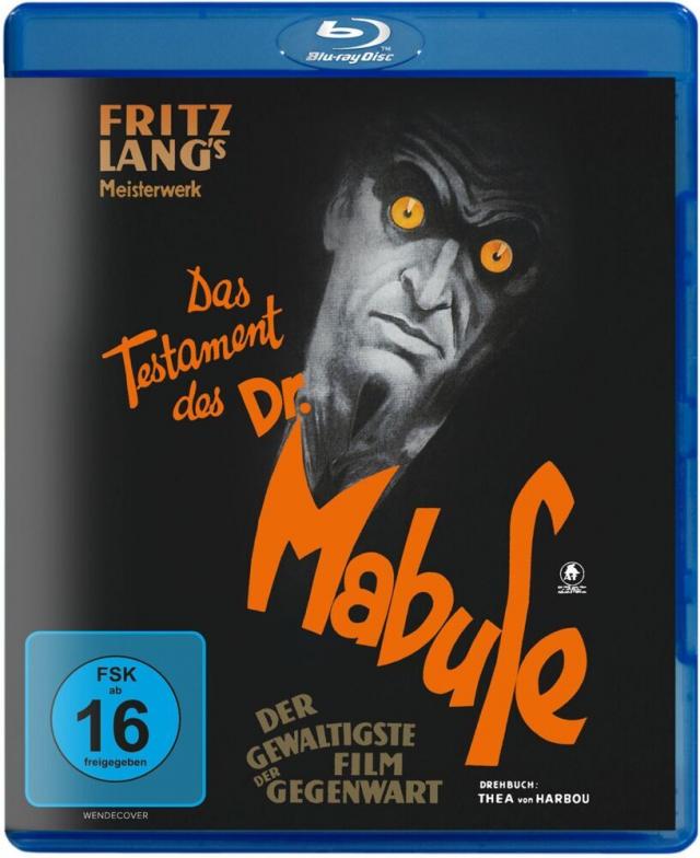 Das Testament des Dr. Mabuse, 1 Blu-ray