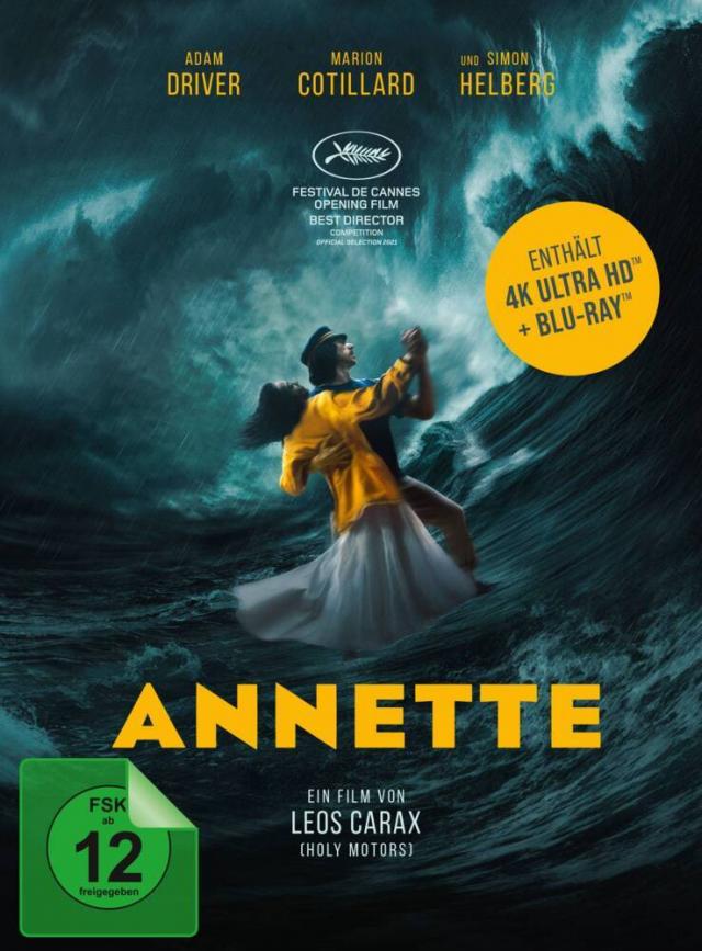 Annette 4K, 1 UHD-Blu-ray + 1 Blu-ray (Limited Collector's Edition im Mediabook)